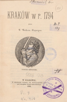Kraków w r. 1794