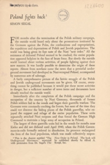 Poland fights back : the underground movement in Poland