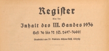 Juristische Wochenschrift : Organ des Deutschen Anwaltvereins, 1936, Register H. 36-52