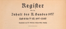 Juristische Wochenschrift : Organ des Deutschen Anwaltvereins, 1937, Register H. 18-35