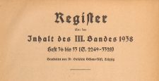 Juristische Wochenschrift : Organ des Deutschen Anwaltvereins, 1938, Register H. 36-53