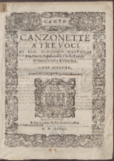 Canzonette A Tre Voci. Lib. 2
