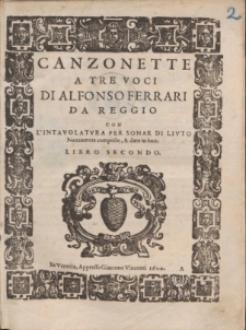 Canzonette A Tre Voci. Lib. 2