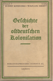 Geschichte der ostdeutschen Kolonisation