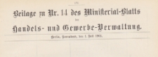 Beilage zu Nr. 14 des Ministerialblatt der Handels- und Gewerbe-Verwaltung, 1905.07.01