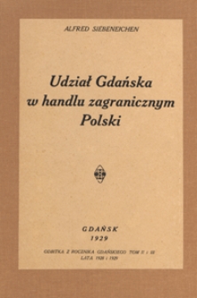 Udział Gdańska w handlu zagranicznym Polski