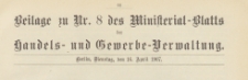 Ministerialblatt der Handels- und Gewerbe-Verwaltung. Herausgegeben K&ouml;nigliches Ministerium f&uuml;r Handel und Gewerbe, 1907.04.27 nr 9