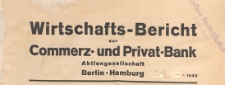 Wirtschafts-Bericht der Kommerz- und Privat-Bank Aktiengesellschaft Berlin-Hamburg, 1935.02.01 nr 1