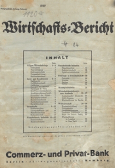 Wirtschafts-Bericht der Kommerz- und Privat-Bank Aktiengesellschaft Berlin-Hamburg, 1939.06, nr 6