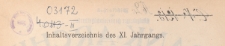 Bank-Archiv. Zeitschrift für Bank- und Börsenwesen, 1911/1912, Inhaltsverzeichnis