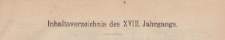 Bank-Archiv. Zeitschrift für Bank- und Börsenwesen, 1918/1919, Inhaltsverzeichnis