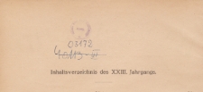 Bank-Archiv. Zeitschrift für Bank- und Börsenwesen, 1923/1924, Inhaltsverzeichnis