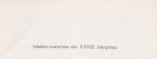 Bank-Archiv. Zeitschrift für Bank- und Börsenwesen, 1928/1929, Inhaltsverzeichnis