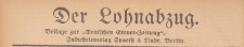 Der Lohnabzug. Beilage Deutsche Steuer Zeitung, styczeń 1921