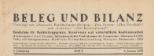 Beleg und Bilanz : Wochenschr. für Buchhaltungspraxis, Steuerwesen u. wirtschaftl. Kaufmannsarbeit, 1931.10.20 H. 30