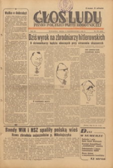 Głos Ludu : pismo codzienne Polskiej Partii Robotniczej, 1946.10.20 nr 288