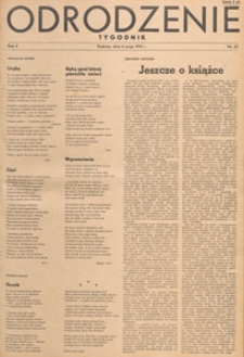 Odrodzenie : tygodnik, 1945.05.06 nr 23