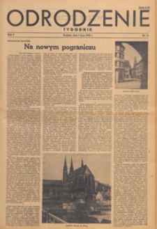 Odrodzenie : tygodnik, 1945.07.01 nr 31