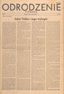Odrodzenie : tygodnik, 1945.08.19 nr 38