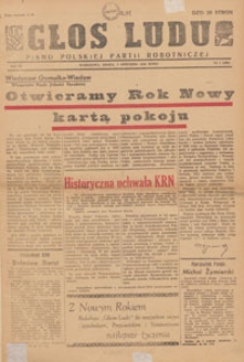 Głos Ludu : pismo codzienne Polskiej Partii Robotniczej, 1946.01.02 nr 1