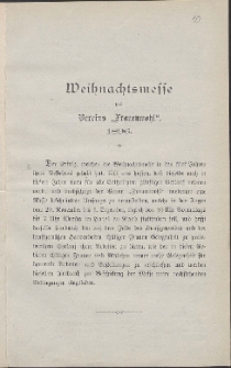 Jahresbericht des Vereins "Frauenwohl" in Danzig