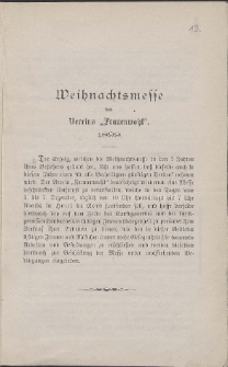 Jahresbericht des Vereins "Frauenwohl" in Danzig