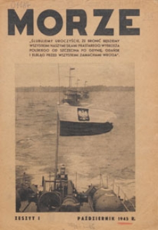 Morze : organ Ligi Morskiej, 1945.10 nr 1