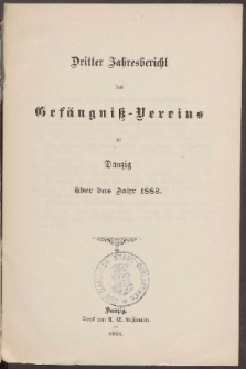 Jahresbericht des Gefängnißvereins zu Danzig 1883