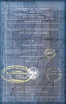 Bulletin 641-F. Oil shale in northwestern Colorado and Adjacent areas