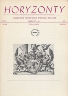 Horyzonty : miesięcznik poświęcony sprawom kultury, 1946.06 nr 6