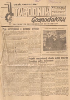 Ogólnopolski Tygodnik Gospodarczy : informator przedsiębiorcy prywatnego, 1949.04.03 nr 2