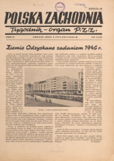 Polska Zachodnia : tygodnik : organ P.Z.Z., 1945.08.12 nr 2