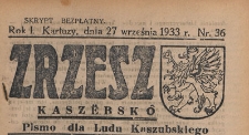 Zrzesz Kaszëbskô : pismo dla Ludu Kaszubskiego, 1933.09.27 nr 36