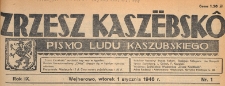 Zrzesz Kaszëbskô : pismo Ludu Kaszubskiego, 1946.01.01 nr 1