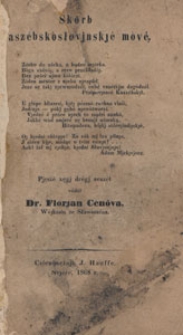 Skôrb kaszébskosłovjnskjè mòvé. 1. ks., 2. z., (Nr. 7-12)