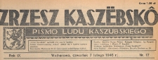Zrzesz Kaszëbskô : pismo Ludu Kaszubskiego, 1946.02.07 nr 17