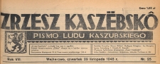 Zrzesz Kaszëbskô : pismo Ludu Kaszubskiego, 1945.11.29 nr 25