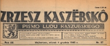 Zrzesz Kaszëbskô : pismo Ludu Kaszubskiego, 1945.12.04 nr 27