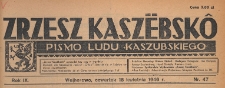Zrzesz Kasz&euml;bsk&ocirc; : pismo Ludu Kaszubskiego, 1946.04.18 nr 47