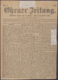 Ohraer Zeitung : amtliches Organ des Gemeinde- und Amtsbezirks Ohra.