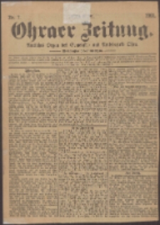 Ohraer Zeitung : amtliches Organ des Gemeinde- und Amtsbezirks Ohra.