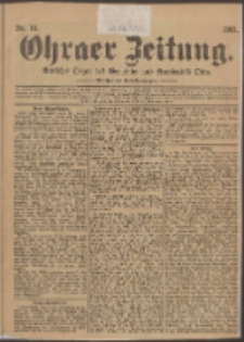 Ohraer Zeitung : amtliches Organ des Gemeinde- und Amtsbezirks Ohra.