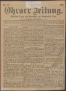 Ohraer Zeitung : amtliches Organ des Gemeinde- und Amtsbezirks Ohra.