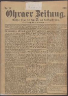 Ohraer Zeitung : amtliches Organ des Gemeinde- und Amtsbezirks Ohra.