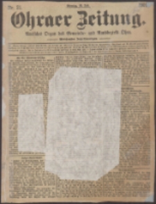 Ohraer Zeitung : amtliches Organ des Gemeinde- und Amtsbezirks Ohra.