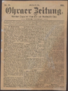 Ohraer Zeitung : amtliches Organ des Gemeinde- und Amtsbezirks Ohra.