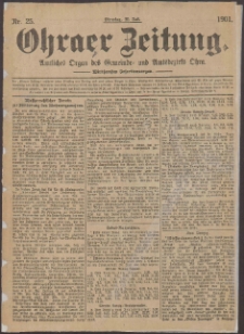 Ohraer Zeitung : amtliches Organ des Gemeinde- und Amtsbezirks Ohra.