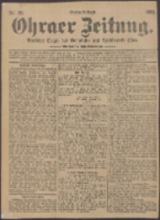 Ohraer Zeitung : amtliches Organ des Gemeinde- und Amtsbezirks Ohra.