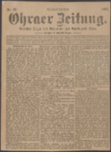 Ohraer Zeitung : amtliches Organ des Gemeinde- und Amtsbezirks Ohra.
