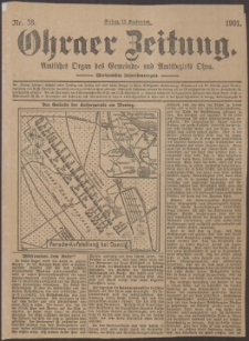 Ohraer Zeitung : amtliches Organ des Gemeinde- und Amtsbezirks Ohra.